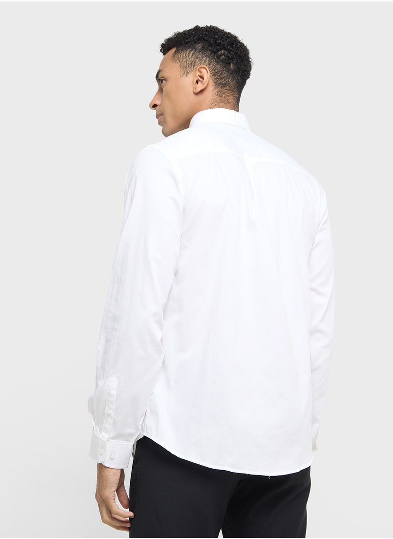 Robert Wood Long Sleeve Shirt   Single Pocket  - Image 2
