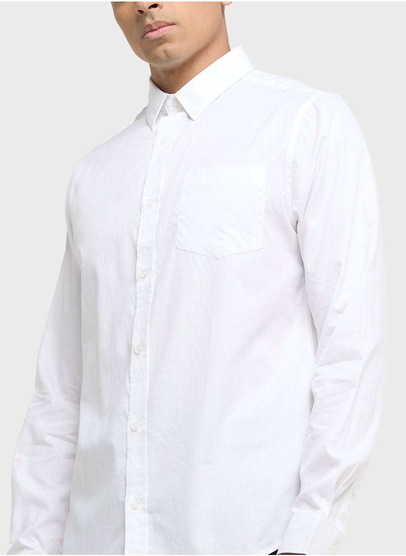 Robert Wood Long Sleeve Shirt   Single Pocket  - Image 3