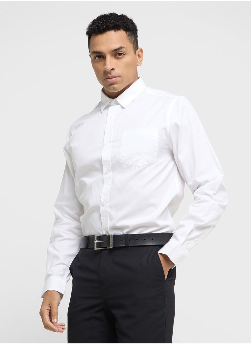 Robert Wood Long Sleeve Shirt   Single Pocket  - Image 1