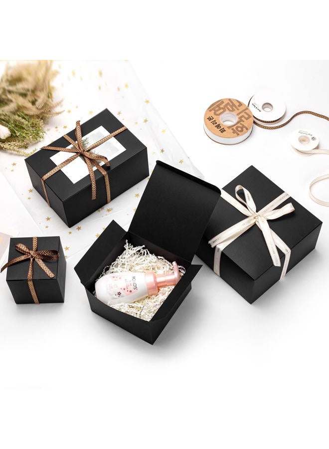Mcfleet Black Gift Boxes with Lids 6x6x4 Inches 25 Pack Groomsmen Proposal Boxes Cardboard Gift Box for Presents, Craft Boxes for Christmas, Wedding, Graduation, Holiday, Birthday Gift Packaging - Image 5