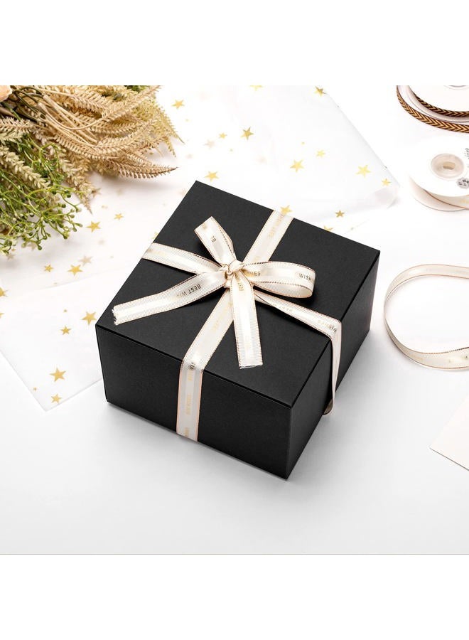 Mcfleet Black Gift Boxes with Lids 6x6x4 Inches 25 Pack Groomsmen Proposal Boxes Cardboard Gift Box for Presents, Craft Boxes for Christmas, Wedding, Graduation, Holiday, Birthday Gift Packaging - Image 4