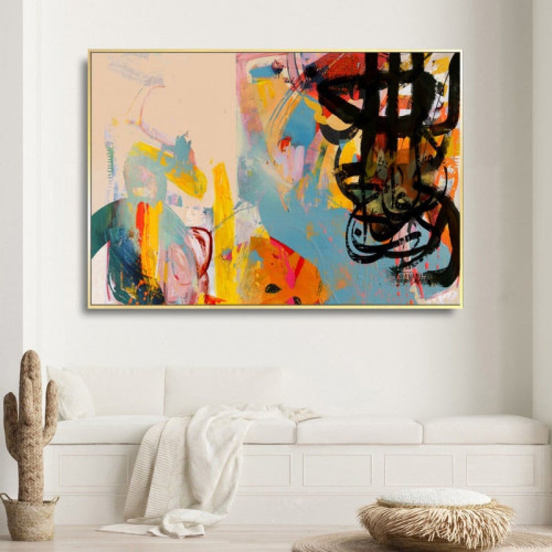 ماركتنا لوحة قماشية بتصميم مودرن مع برواز مجوف مقاس (60×40) قطعة واحدة - Image 1