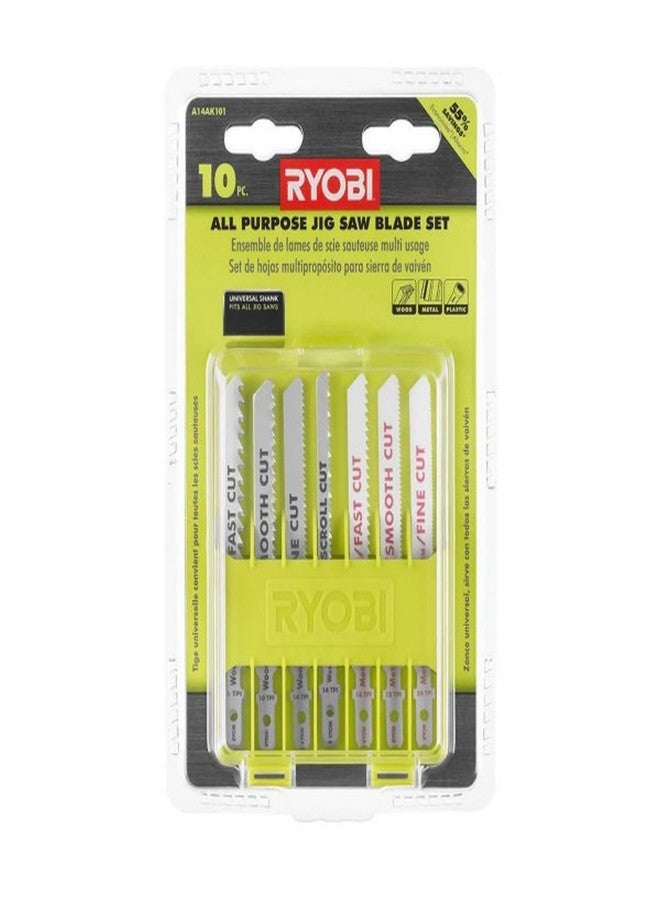 RYOBI All Purpose Jig Saw Blade 10-Piece Set
