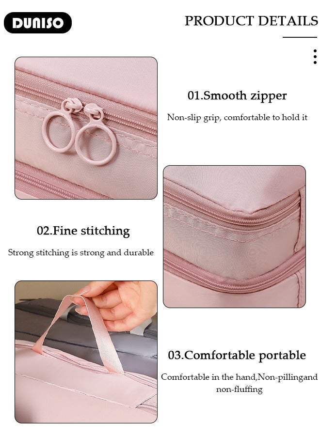 DUNISO Compression Packing Cubes for Travel, Carry on Suitcase Organizer Bag with Dual Compartments, Expandable Bags Organizer for Home Storage, Lightweight Nylon Travel Organizer for Luggage, Suitcases and Essentials - Image 5