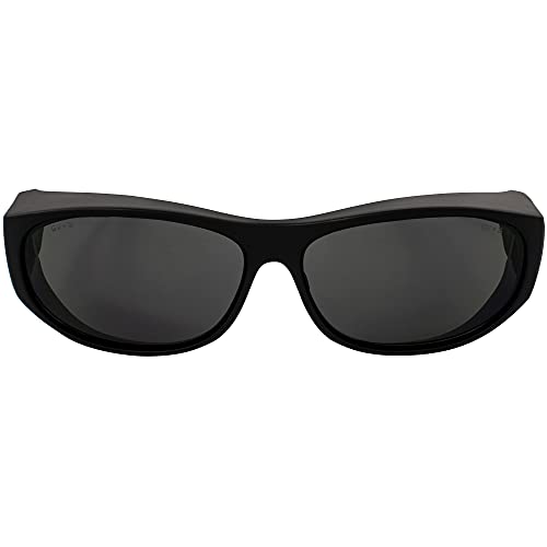 Global Vision Escort Advanced System Safety Glasses Fits Over Most Eyewear - Rubber Ear Locks and Microfiber Pouch! Black Frame - Image 2