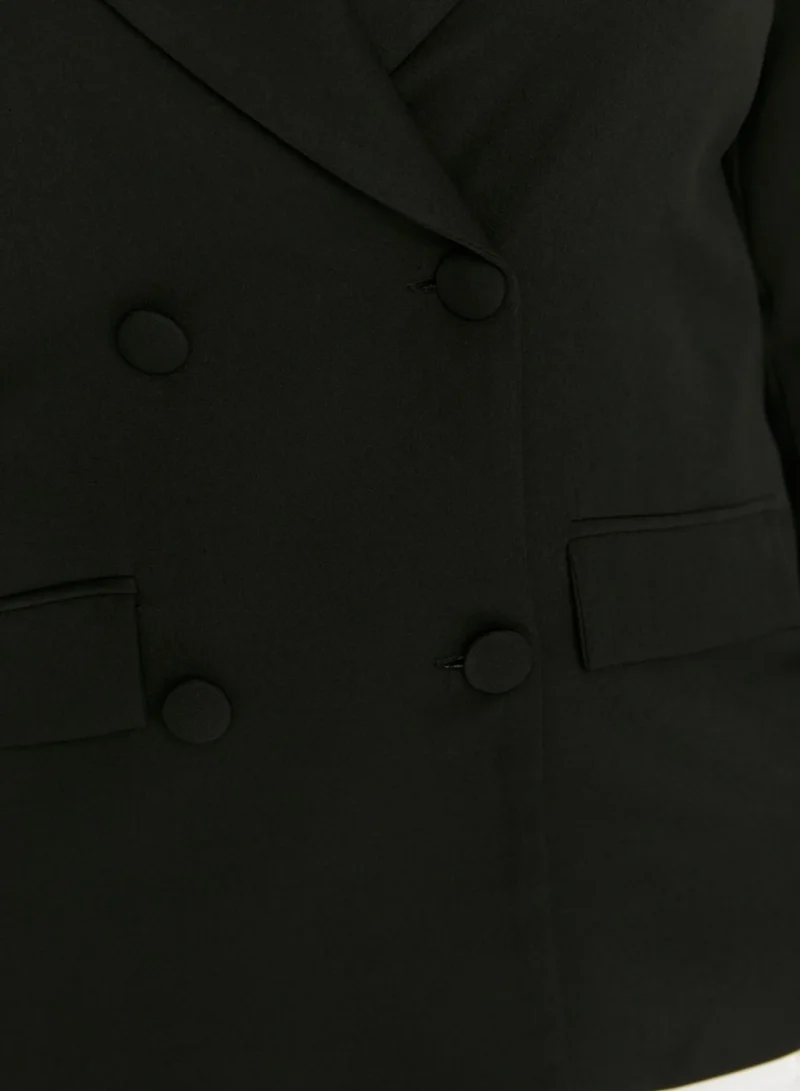 Trendyol Curve Button Detail Blazer