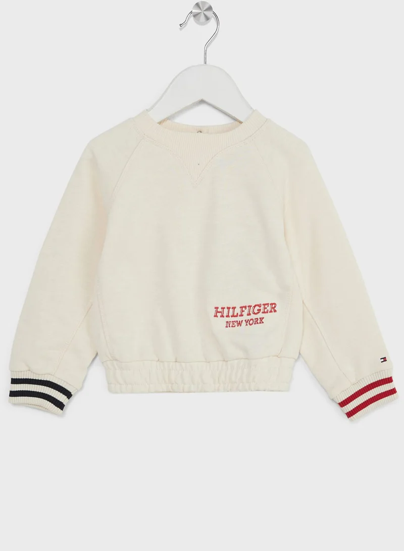 TOMMY HILFIGER Kids Logo Raglan Sweatshirt