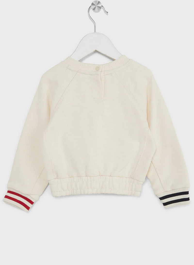 TOMMY HILFIGER Kids Logo Raglan Sweatshirt