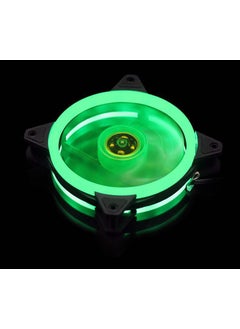 Generic Aurora Eclipse 16LED 12025 Dual Ring PC Case FanDouble Ring Green Light Double Ring Green Light 