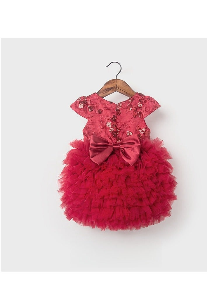Sweet And Lovely Fluffy Princess Dress For Girls - Image 1