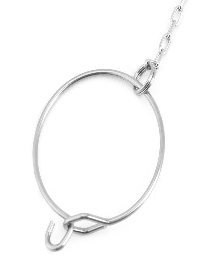 فديت خلخال من الفولاذ المقاوم للصدأ من Fdit، سلسلة قدم للطيور الببغائية الأليفة + حلقات ألعاب للطيور الببغائية الأليفة، فضي (5.5 مم) - Image 5