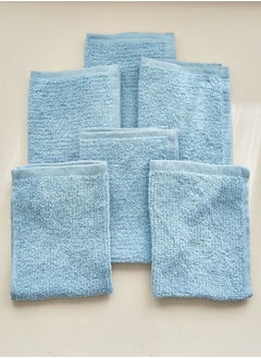Home Box مجموعة مناشف وجه قطنية خالية من اللف 6 قطع بحجم 30x30 سم  - Image 3