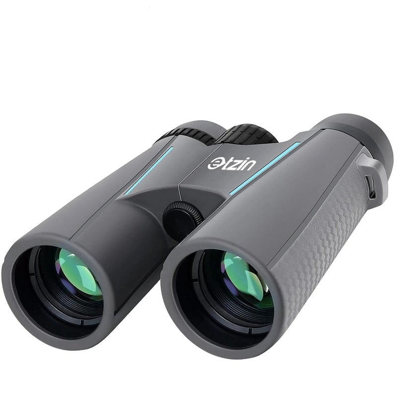 ETZIN منظار 12X42 مع تلسكوب احترافي مضاد للماء وضبابي مدمج - عدسة FMC مع منشور BAK4 لمشاهدة الطيور والمشي لمسافات طويلة ورصد النجوم والصيد والحفلات - EPL-1468IM - Image 1