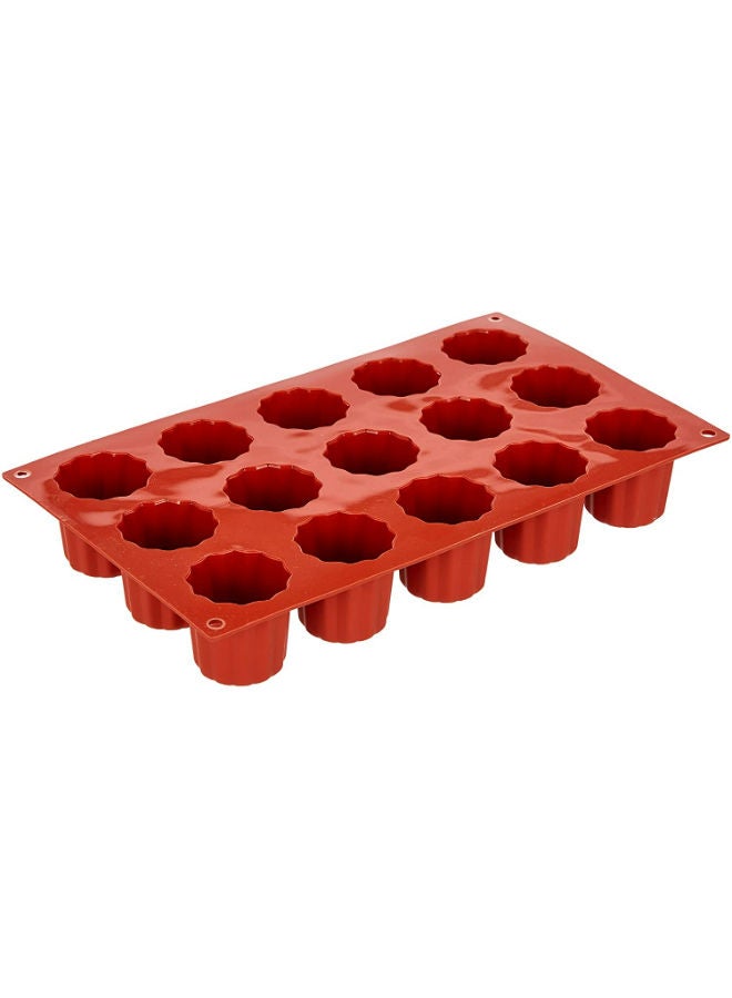 Silikomart Classic Canelé Mold, 15 Cavities - Image 2