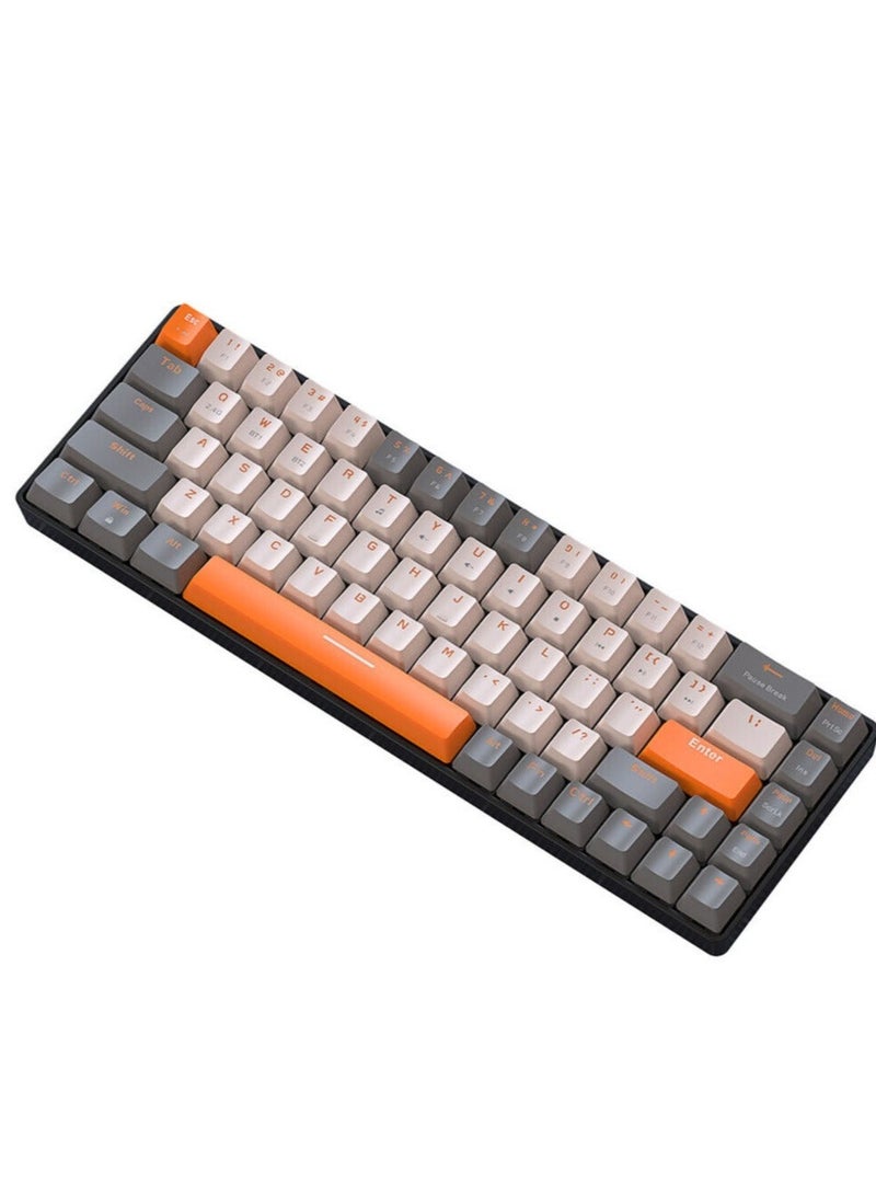 K68 Gaming Keyboard Dual-mode Gaming Keyboard Wireless Ergonomic for Computer PC - Image 2
