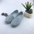 Womens Flat Sandals Summer Peep-Toe Foam Shoes 8729 Gray  - Image 1