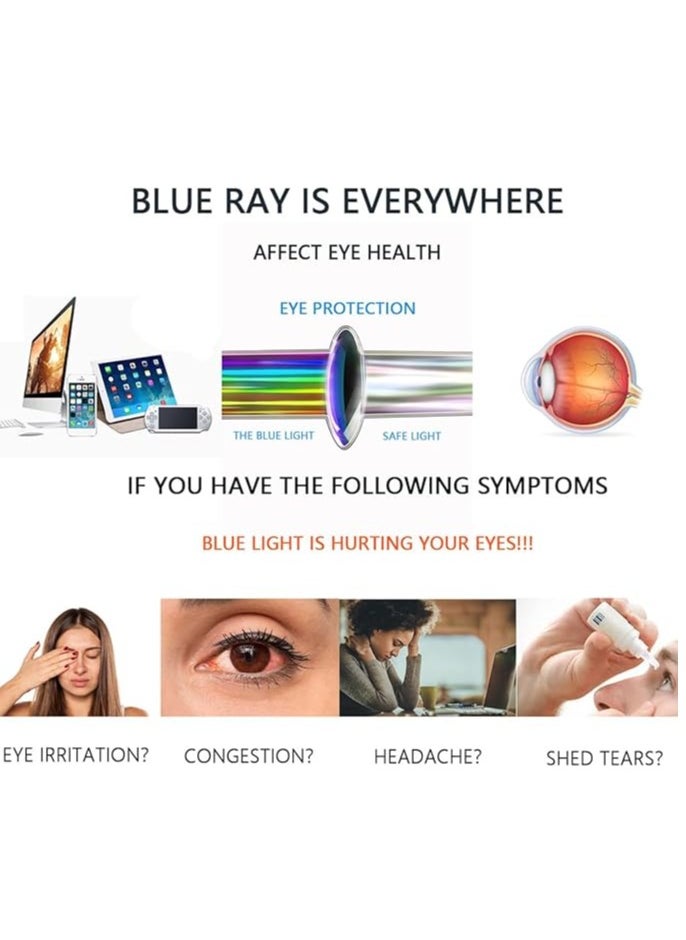 Showday - Blue Light Blocking Glasses, Computer Reading/Gaming/TV/Phones Glasses for Women Men - Image 1