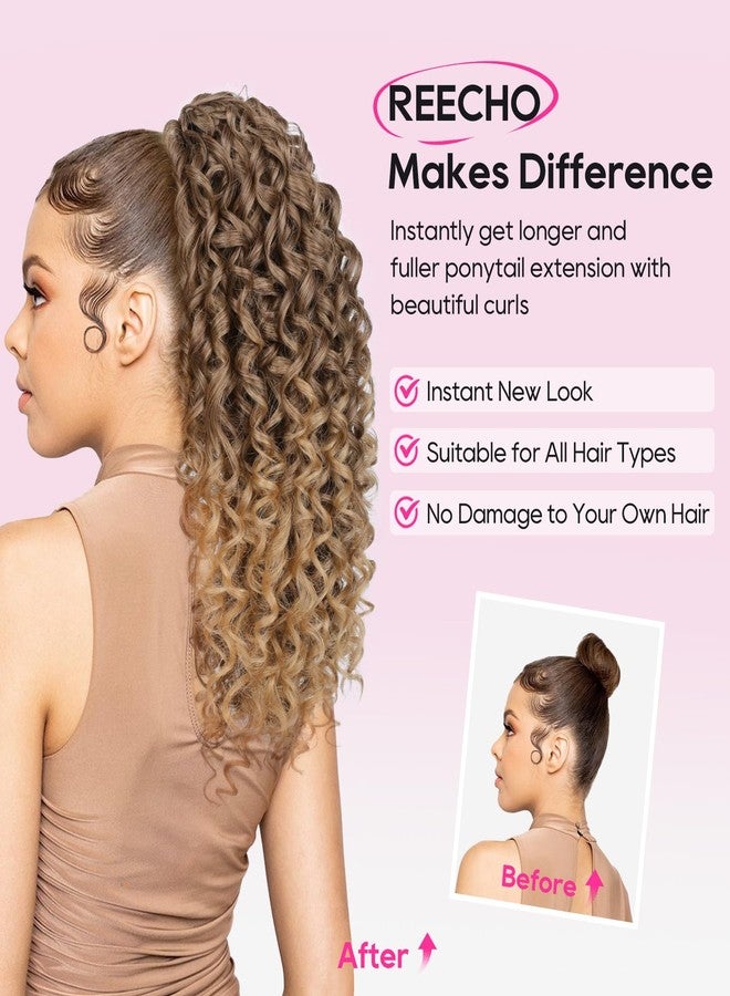REECHO Ponytail Extension, Curly Claw Clip Ponytail Hair Extension Synthetic Clip in Pony Tails Cheer Ponytail Hair Piece for Dance Sports Daily, Silver Gray - Image 5
