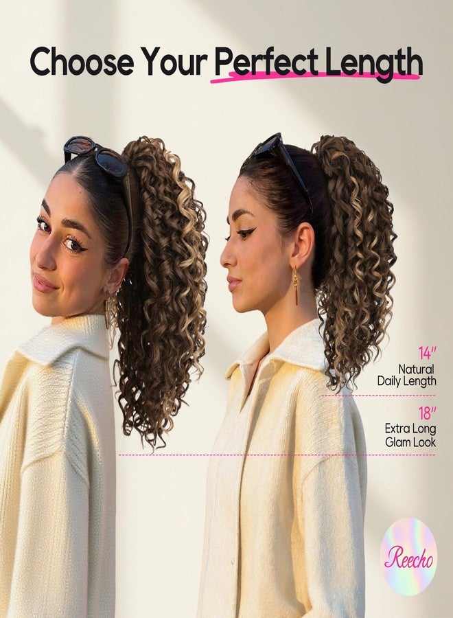 REECHO Ponytail Extension, Curly Claw Clip Ponytail Hair Extension Synthetic Clip in Pony Tails Cheer Ponytail Hair Piece for Dance Sports Daily, Silver Gray - Image 4