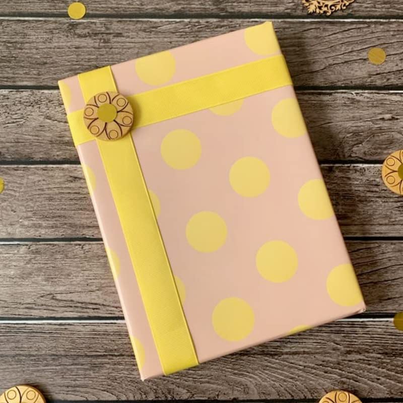 Dovetail Moonlight Sunlight Black & White Polka Prints Gift Wrapping Papers Combo of 4 Sheets - Image 2