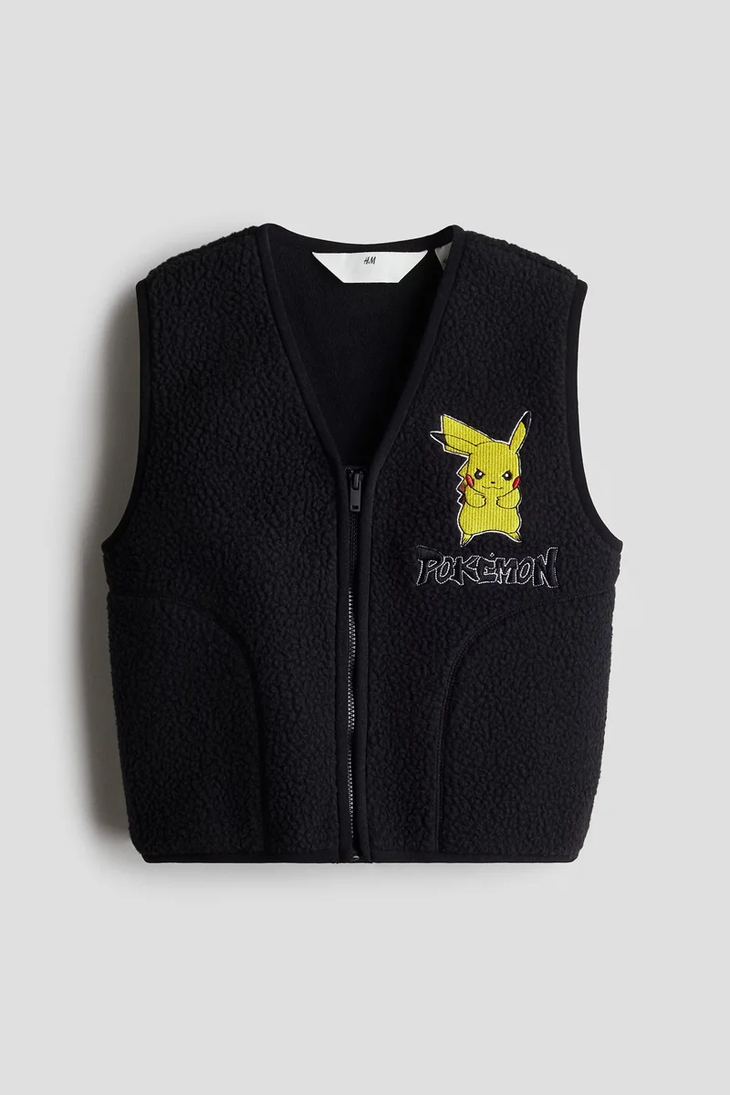 اتش اند ام Motif-Detail Pile Gilet