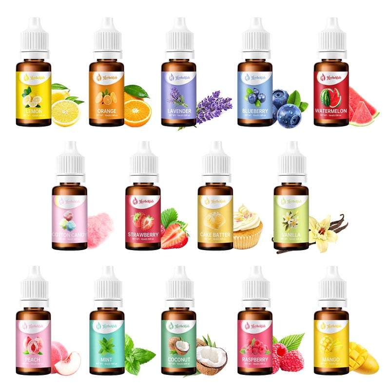 Herbeklab Food Flavoring Oil  Candy Flavoring for Candy Making 14 x 035 Fl Oz Concentrated Extracts and Flavorings for Baking Lip Gloss Cakes Desserts - Image 3