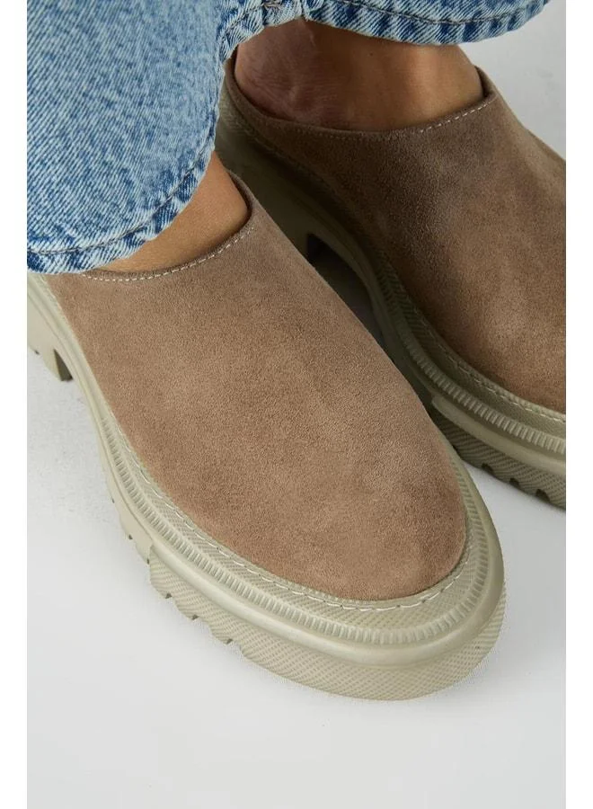 Manijero  Bianca Women's Real Leather Flat Buckle Vizon Slippers. for Women | Best Price UAE