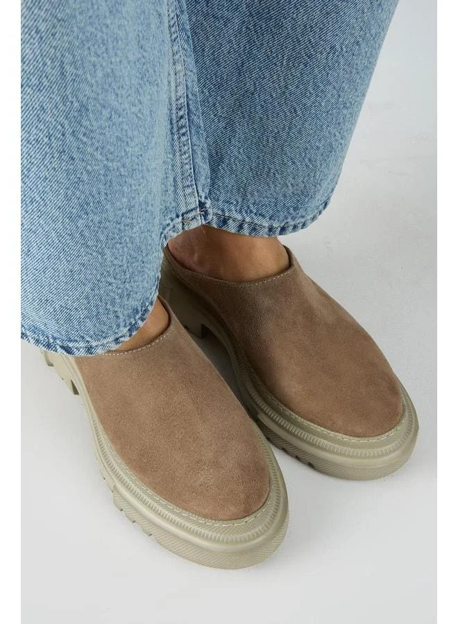 Manijero  Bianca Women's Real Leather Flat Buckle Vizon Slippers. for Women | Best Price UAE
