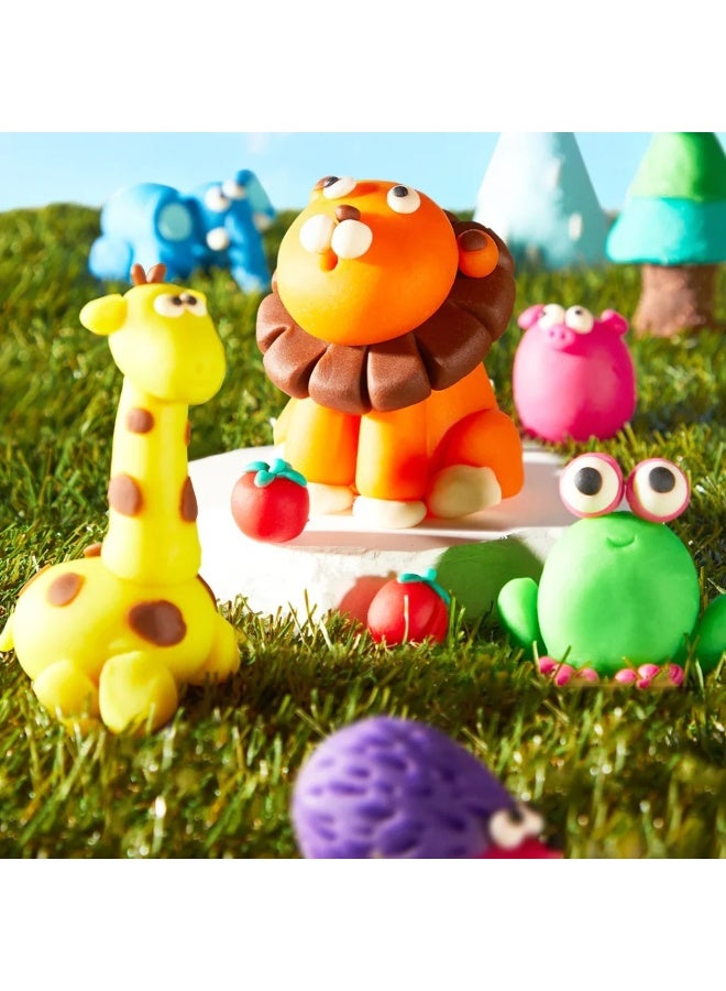 MiDeer مجموعة ميدير ميلو دو 6 ألوان - طين قمح طبيعي للأطفال، طين ناعم للنمذجة مع أدوات إبداعية، لعبة تعليمية حسية للأطفال من عمر 3 سنوات فما فوق، مجموعة نشاط فني وحرفي DIY - Image 4