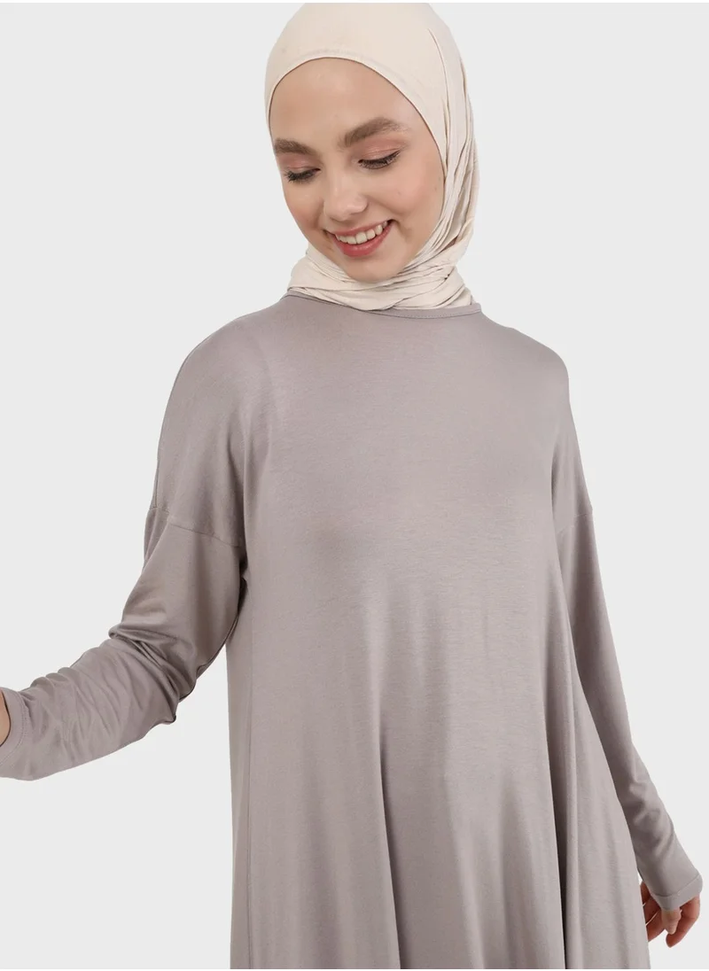 Refka by modanisa Asymmetrical Hem Dress