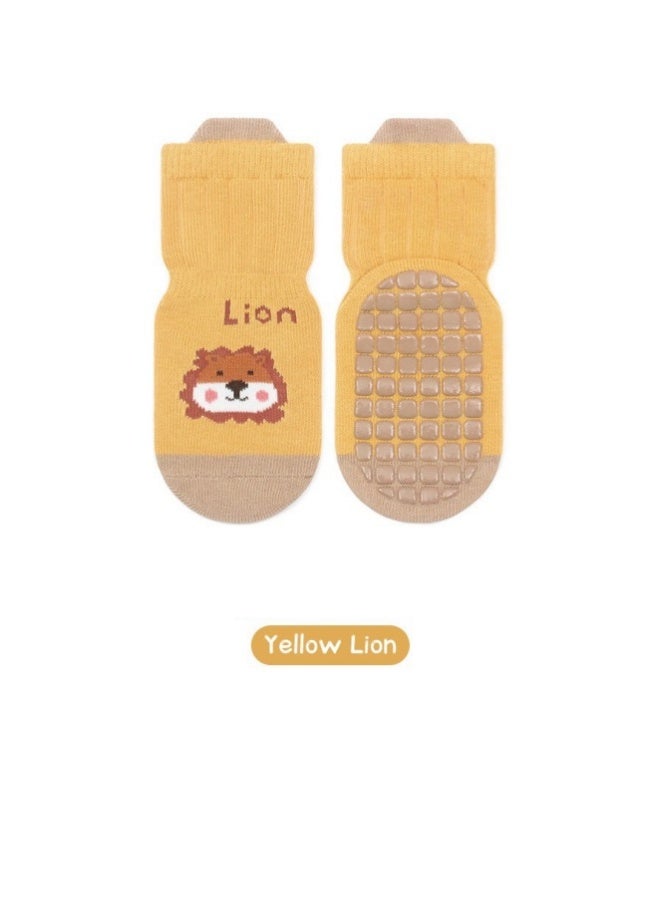 DOOKOO 6pcs Baby Anti-Slip Socks,  Ankle Cotton Socks, Spring and Autumn Cartoon Dispensing Non-slip Floor Socks for Babies, Children's Toddler Girls Socks - Image 5