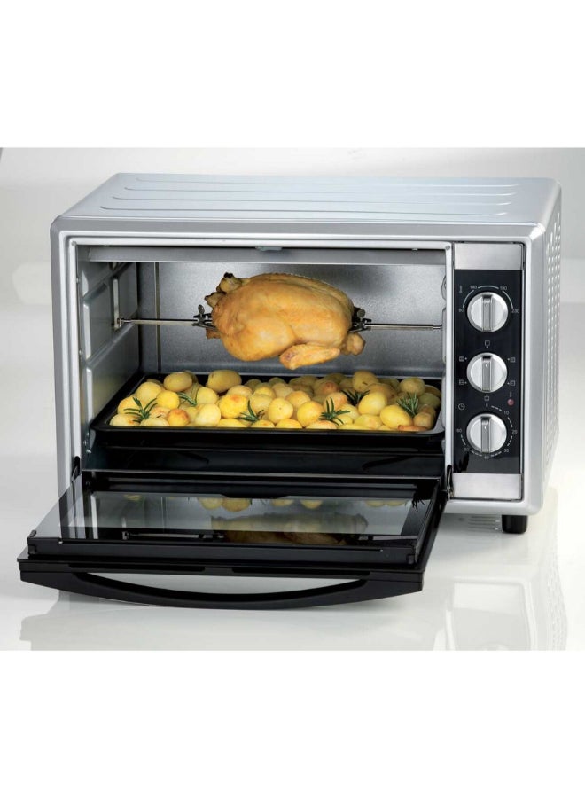 أريتي 1800W Bon Cuisine 450 Electric Oven Silver and Black 45 Liter 00C098611ARAS 45 L 1800 W 00C098611ARAS Silver and Black - Image 2