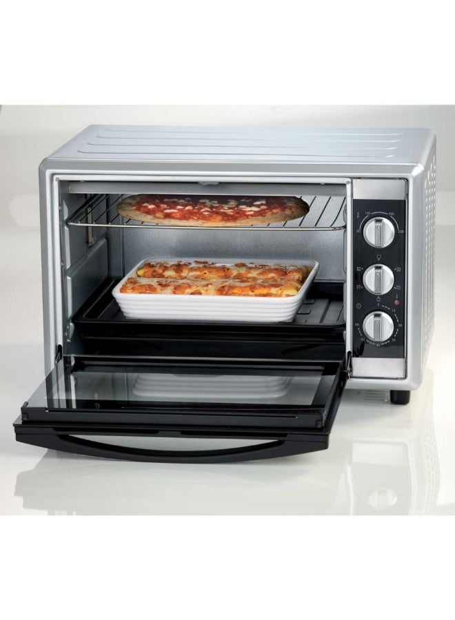 أريتي 1800W Bon Cuisine 450 Electric Oven Silver and Black 45 Liter 00C098611ARAS 45 L 1800 W 00C098611ARAS Silver and Black - Image 3
