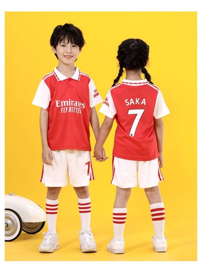 M MIAOYAN M MIAOYAN Football Club Jersey Home and Away Football Uniform Set Boys and Girls Campus Sports Game Football Uniform  - Image 1