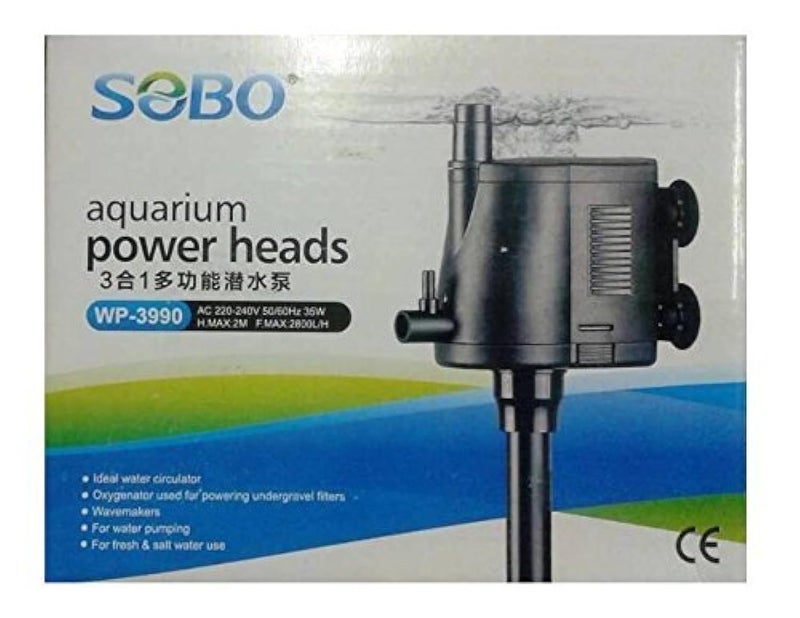 Sobo WP-3990 Multifunction Submersible Pump for Aquarium Fish Tank Power Heads - Image 2