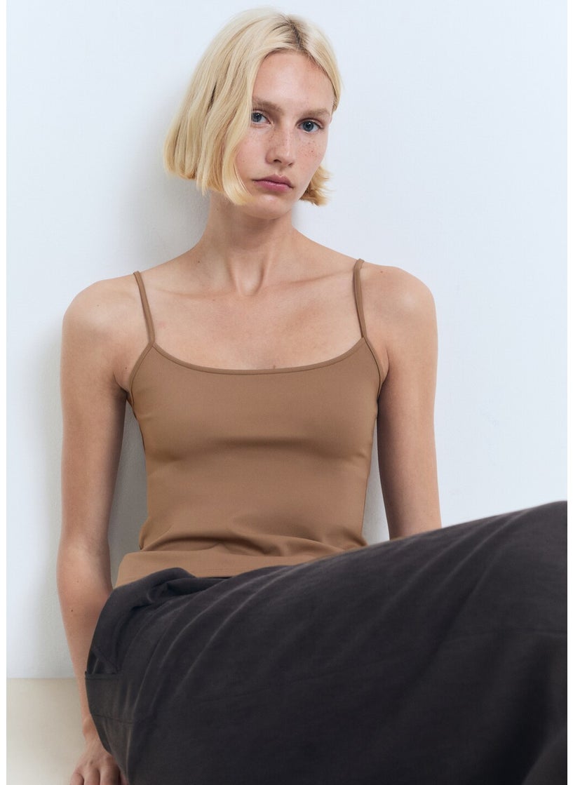 MANGO Spaghetti Strap Top  - Image 3