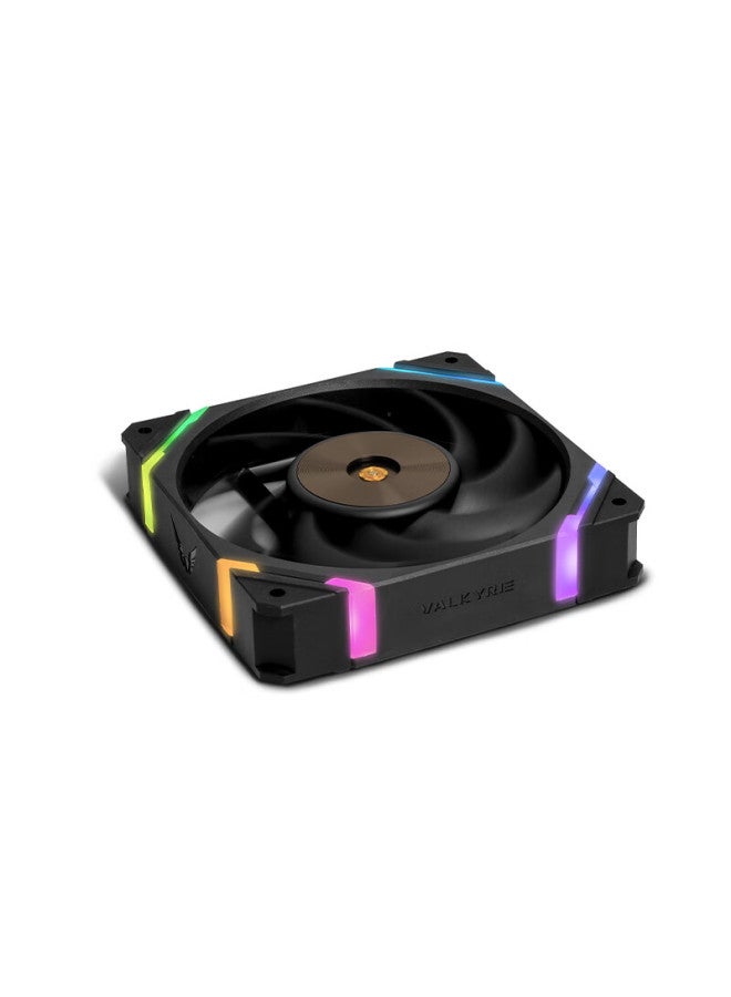 Valkyrie X12 Vk Fdb Bearing, Secondary Dynamic Balance Fan Blades, Easy Wiring Design, 12cm Case Fan, 4pin Pwm, Argb Lighting Effects - Image 2