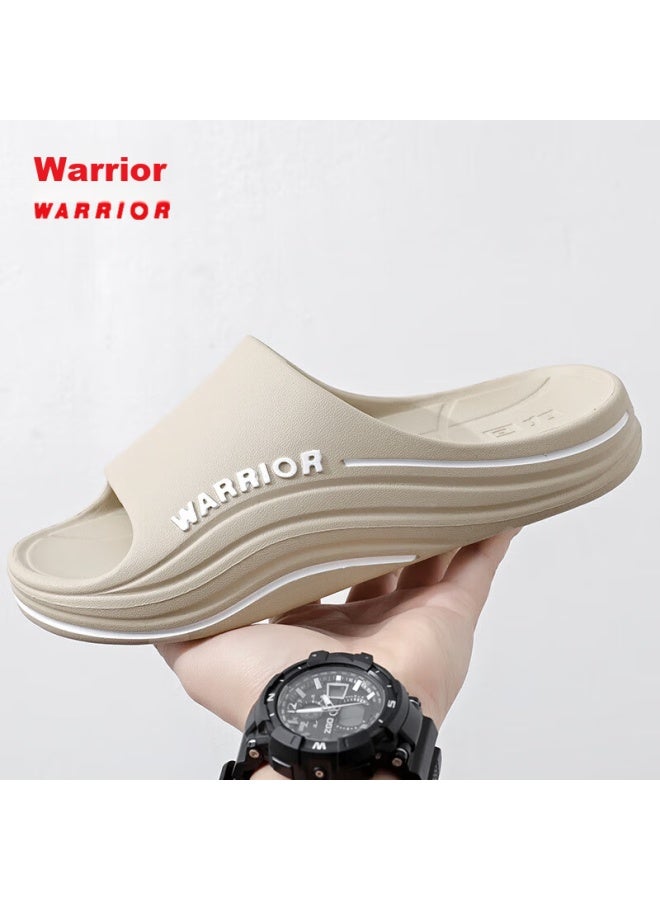 Pull Back Warrior شبشب ثقيل النعل للزوجين للداخل والخارج شاطئ نعل ناعم منزل حمام Hl0212 كاكي مقاس 40-41 - Image 3