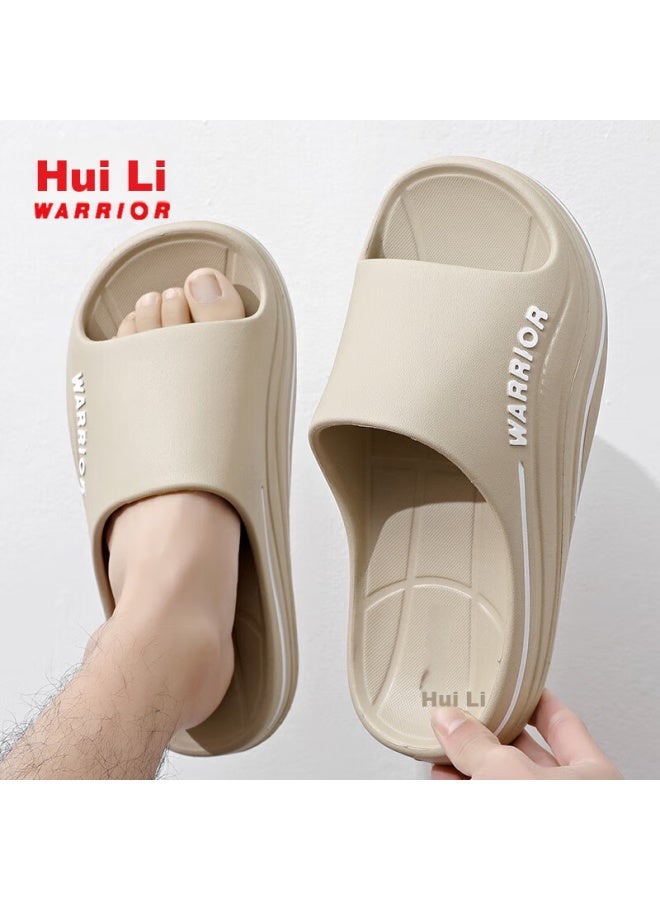 Pull Back Warrior شبشب ثقيل النعل للزوجين للداخل والخارج شاطئ نعل ناعم منزل حمام Hl0212 كاكي مقاس 40-41 - Image 1
