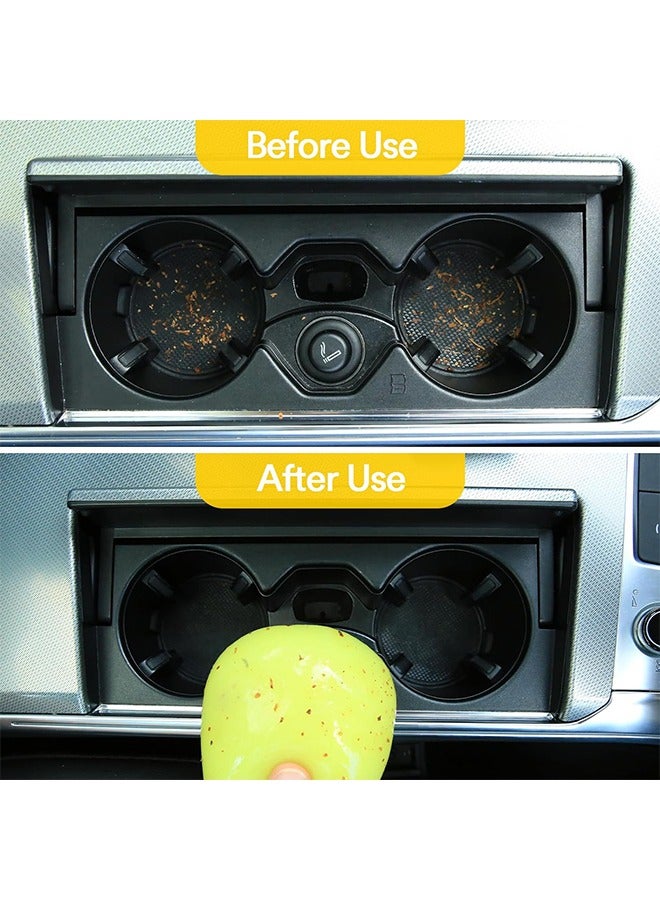 Generic Car Cleaning Gel, Keyboard Cleaner Universal Sticky Slime for Cleaning Car Interiors, for Car Vents, Pc, Laptops, Cameras, Window Slits Dust Cleaner Gel Car Accessories Yellow  - Image 5