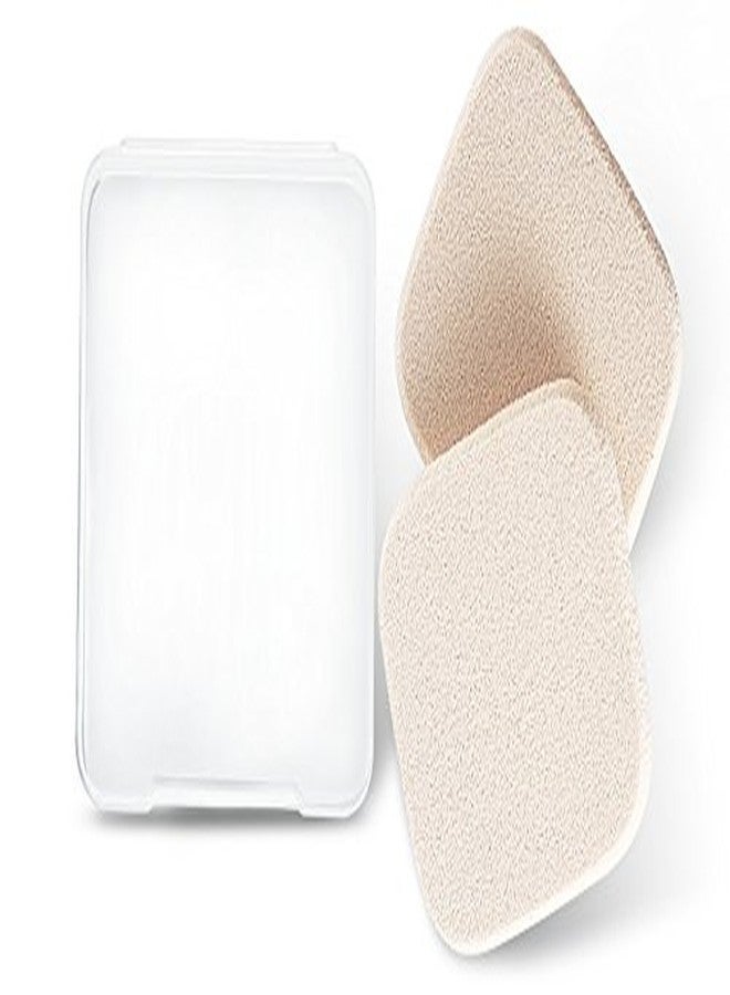 OWLFAVO 2pcs Square Makeup Sponges with 1 Travel Case, Beauty Face Primer Compact Powder Puff, Blender Sponge Replacement for Cosmetic Flawless Foundation - Image 2