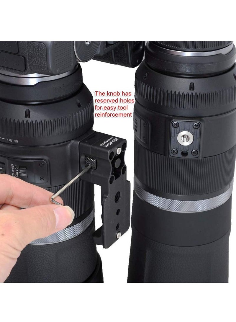 KASTWAVE Tripod Mount Ring Base, Lens  Support Stand Compatible with Canon RF 600mm F11 IS STM and Canon RF 800mm F11 IS STM, Lens Holder for replacement foot bracket with quick release plate IS-THRF680  - Image 5