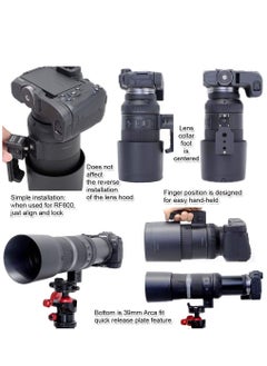 KASTWAVE Tripod Mount Ring Base, Lens  Support Stand Compatible with Canon RF 600mm F11 IS STM and Canon RF 800mm F11 IS STM, Lens Holder for replacement foot bracket with quick release plate IS-THRF680  - Image 2