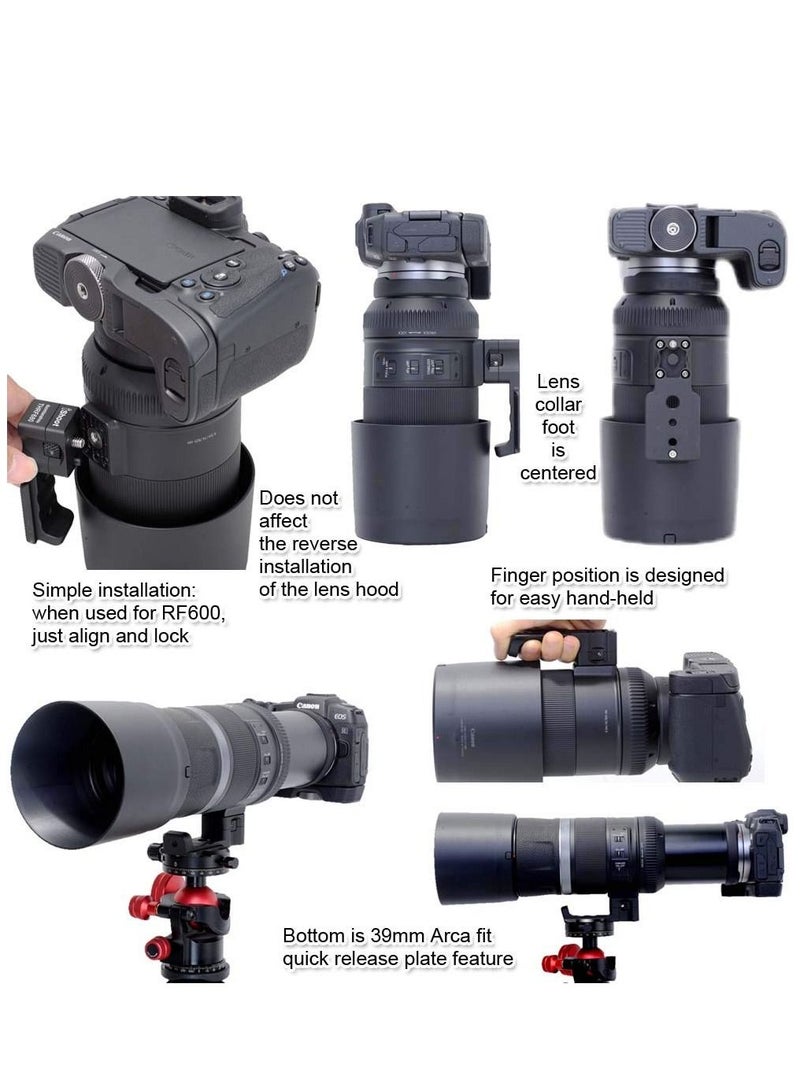 KASTWAVE Tripod Mount Ring Base, Lens  Support Stand Compatible with Canon RF 600mm F11 IS STM and Canon RF 800mm F11 IS STM, Lens Holder for replacement foot bracket with quick release plate IS-THRF680  - Image 2
