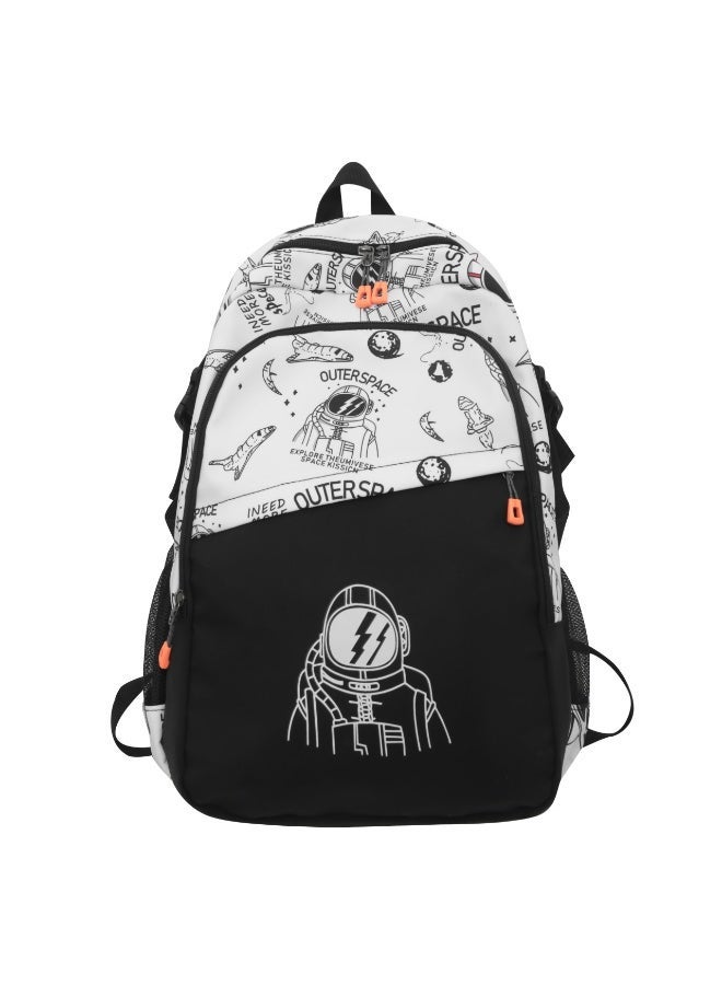 New style astronaut backpack, large capacity school bag for junior and senior high school students, men's fashion brand computer bag, student school bag - Image 1
