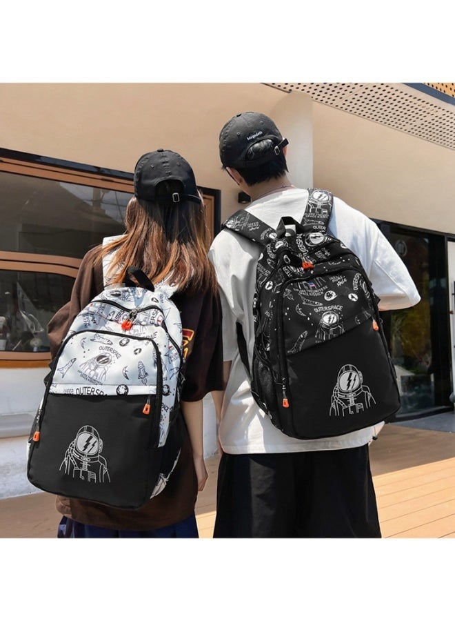 New style astronaut backpack, large capacity school bag for junior and senior high school students, men's fashion brand computer bag, student school bag - Image 3