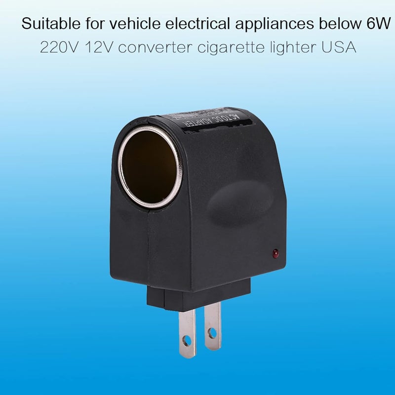 klarako Car Lighter Converter, Wall Power AC to 12V DC Car Charger Cigarette Lighter Converter Adapter US Plug - Image 5