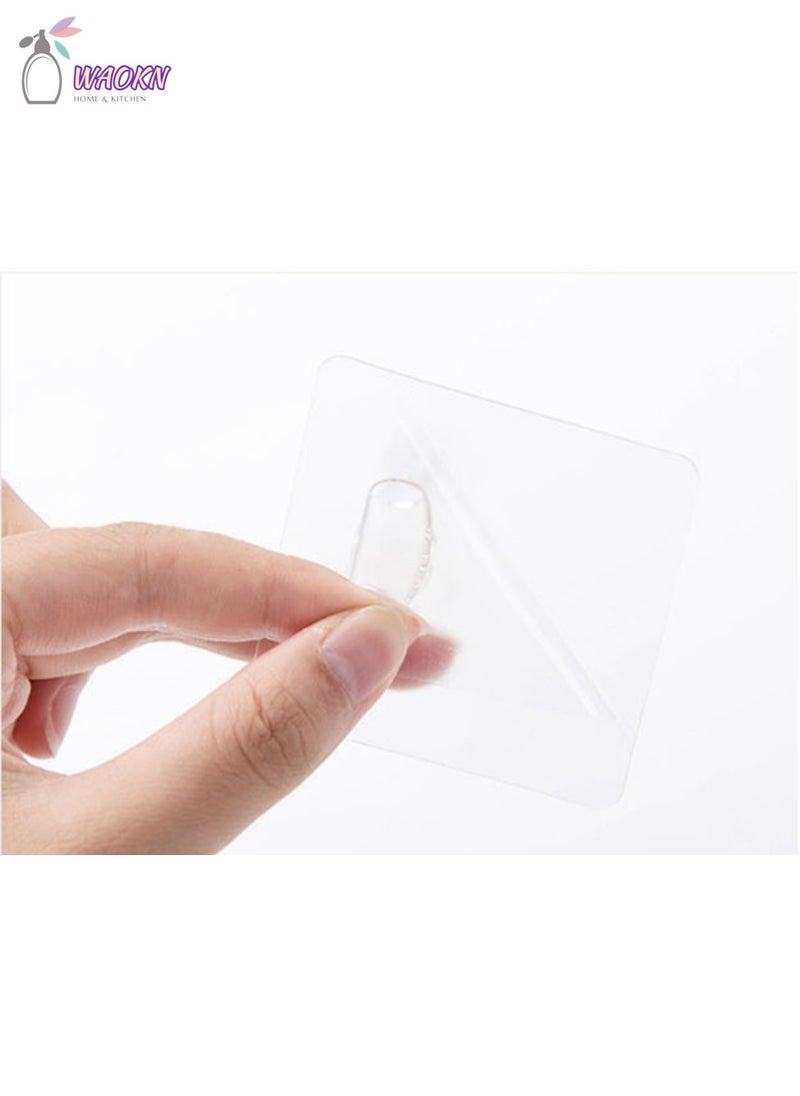 20 Pieces Of Perforation-Free Wall Hook, Transparent Traceless Hook, Power Cord Socket Storage And Arrangement Hanger