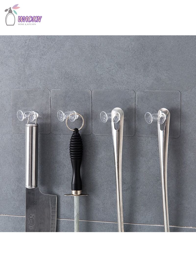 WAOKN 20 Pieces Of Perforation-Free Wall Hook, Transparent Traceless Hook, Power Cord Socket Storage And Arrangement Hanger  - Image 5