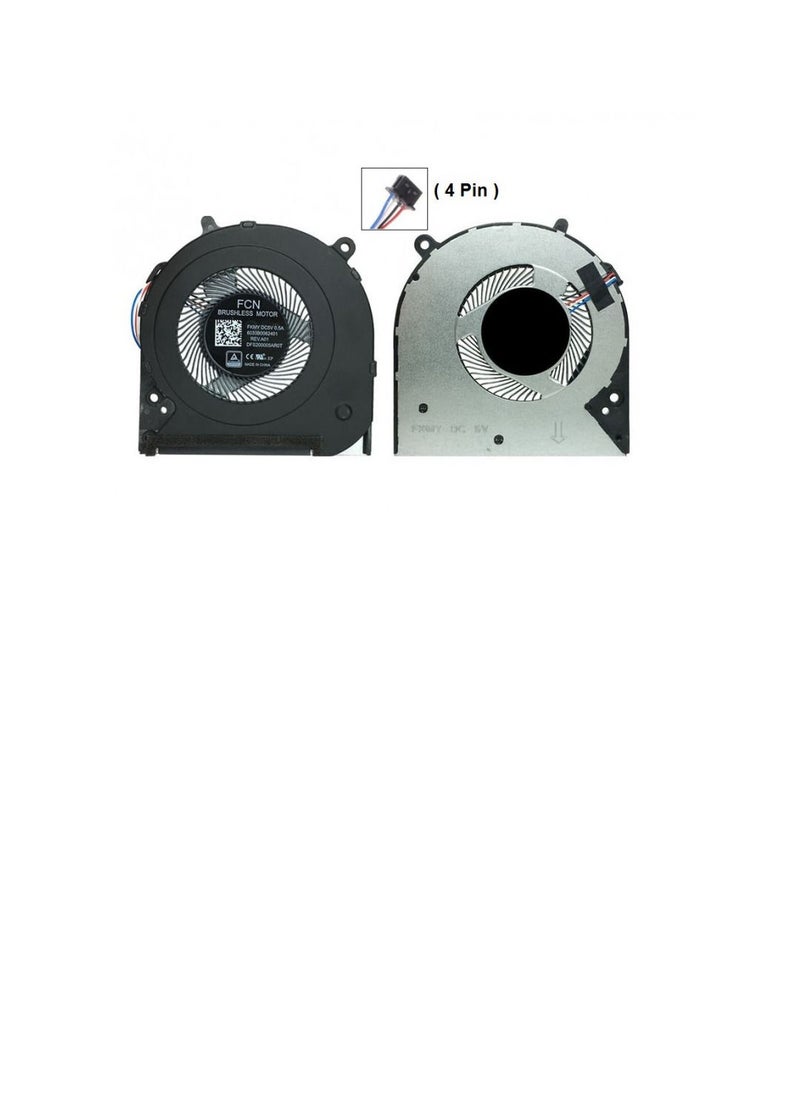 CS Fan For HP Notebook 14S-CF, 14S-DK, 14S-DP, 14S-CR, 14-CF, 14-CK, 14-CM, 14-DA, 14-DK, 14-MA, 14Q-CY, Series 240-G7, 246-G7, 240G7, 246G7 CPU Cooling Fan Cooler  - Image 1